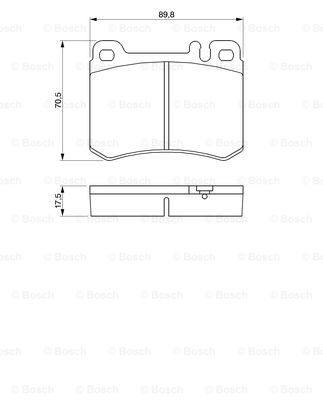 BOSCH 0 986 460 959 Kit pastiglie freno, Freno a disco