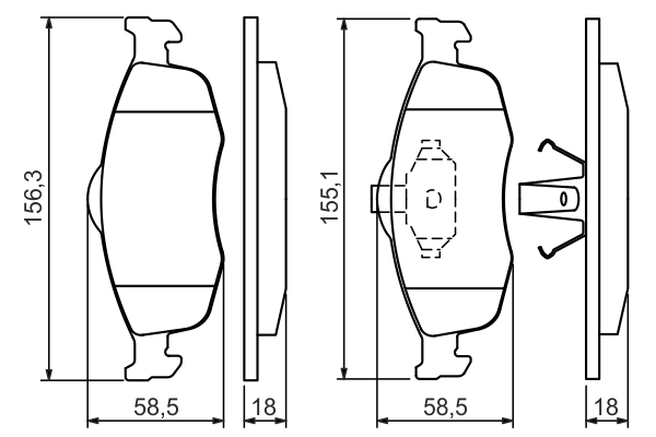 BOSCH 0 986 460 969 Kit pastiglie freno, Freno a disco