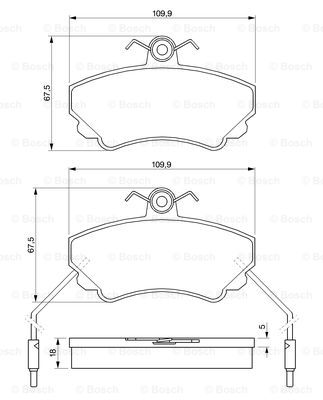 BOSCH 0 986 460 982 Brake...