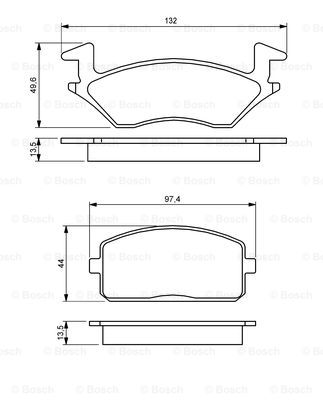 BOSCH 0 986 460 985 Brake...