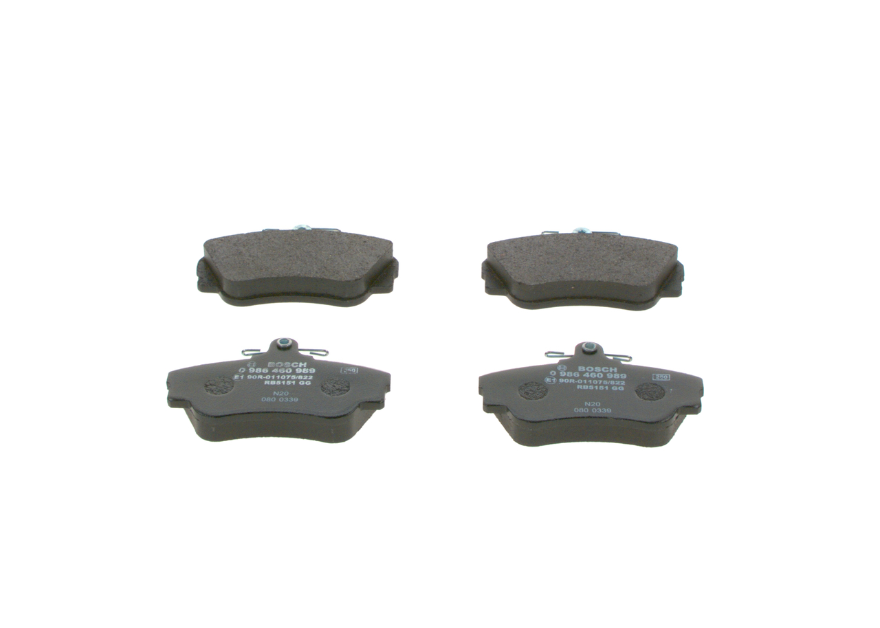 BOSCH 0 986 460 989 Bremsbelagsatz, Scheibenbremse