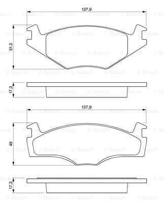 BOSCH 0 986 461 106 Brake...