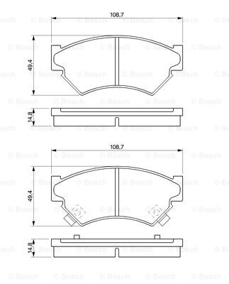 BOSCH 0 986 461 128 Brake...