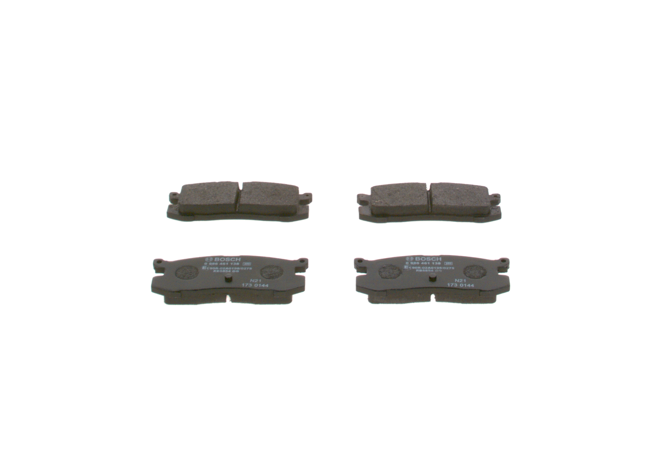 BOSCH 0 986 461 138 Bremsbelagsatz, Scheibenbremse