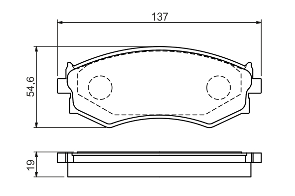 BOSCH 0 986 461 139 Kit pastiglie freno, Freno a disco