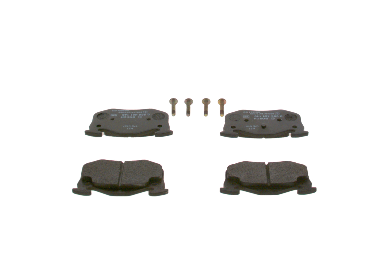 BOSCH 0 986 461 149 Bremsbelagsatz, Scheibenbremse