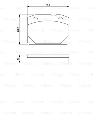 BOSCH 0 986 461 661 Brake...