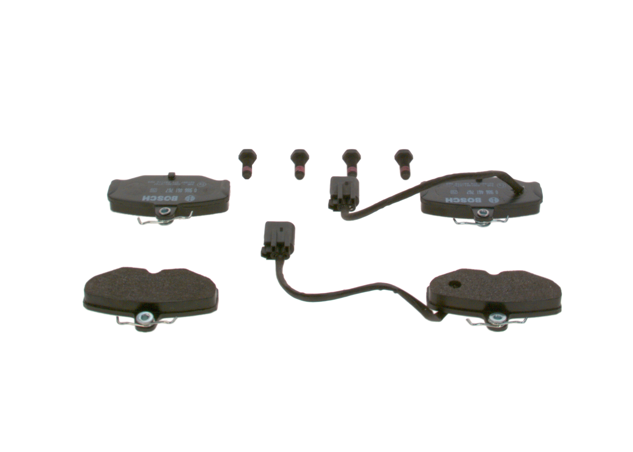 BOSCH 0 986 461 767 Bremsbelagsatz, Scheibenbremse