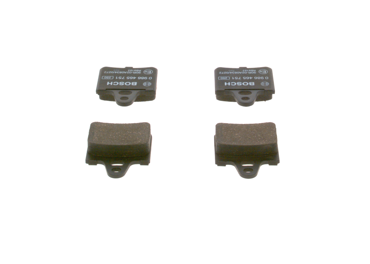 BOSCH 0 986 465 751 Bremsbelagsatz, Scheibenbremse