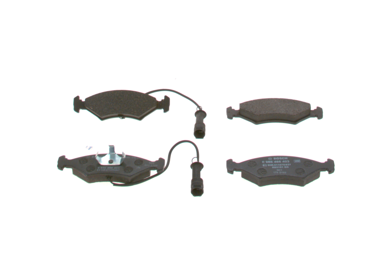 BOSCH 0 986 466 403 Bremsbelagsatz, Scheibenbremse