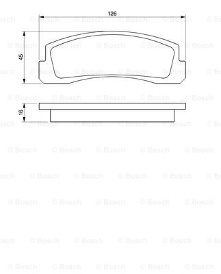 BOSCH 0 986 466 601 Kit pastiglie freno, Freno a disco-Kit pastiglie freno, Freno a disco-Ricambi Euro