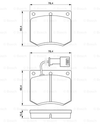 BOSCH 0 986 467 930 Brake...