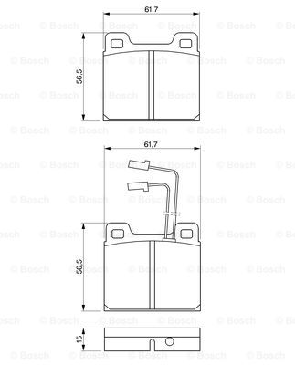 BOSCH 0 986 469 111 Brake...