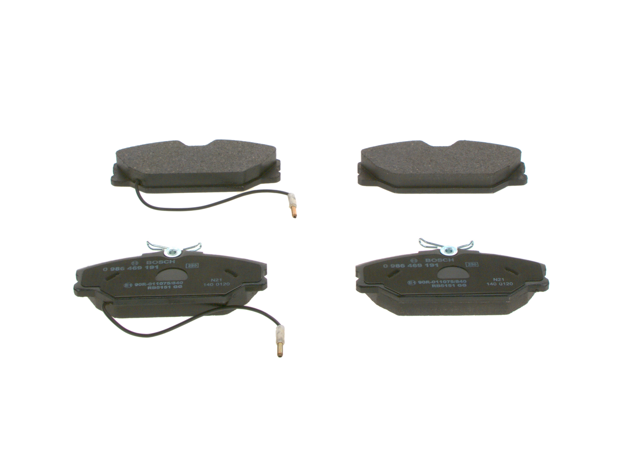 BOSCH 0 986 469 191 Bremsbelagsatz, Scheibenbremse