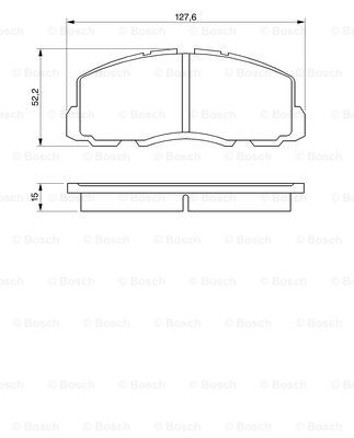 BOSCH 0 986 469 550 Kit pastiglie freno, Freno a disco-Kit pastiglie freno, Freno a disco-Ricambi Euro