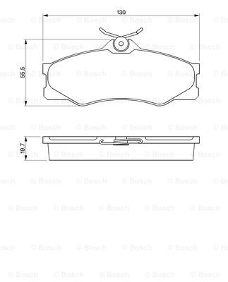 BOSCH 0 986 469 790 Kit pastiglie freno, Freno a disco