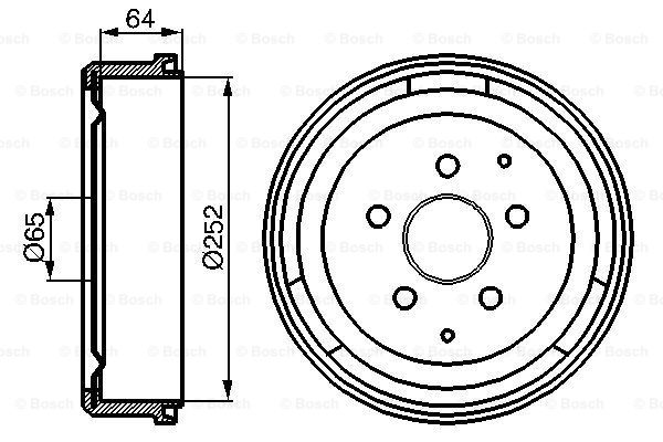 BOSCH 0 986 477 033 Tamburo freno-Tamburo freno-Ricambi Euro