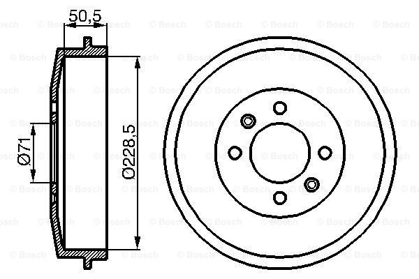 BOSCH 0 986 477 060 Tamburo freno-Tamburo freno-Ricambi Euro