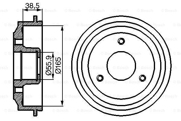 BOSCH 0 986 477 066 Tamburo freno-Tamburo freno-Ricambi Euro