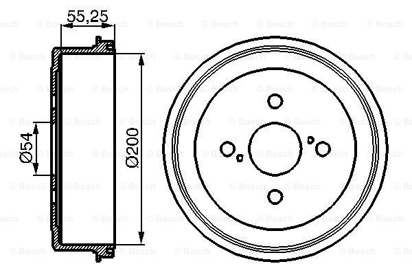 BOSCH 0 986 477 082 Brake Drum