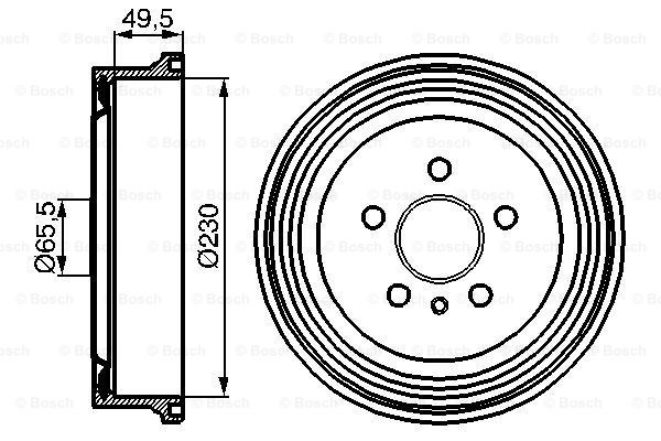 BOSCH 0 986 477 104 Tamburo freno-Tamburo freno-Ricambi Euro