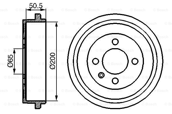 BOSCH 0 986 477 106 fékdob