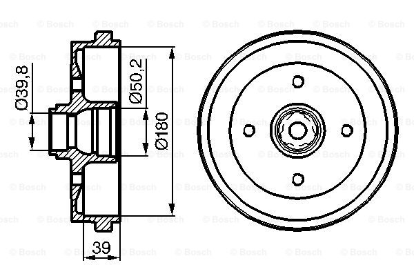 BOSCH 0 986 477 111 Tamburo freno-Tamburo freno-Ricambi Euro