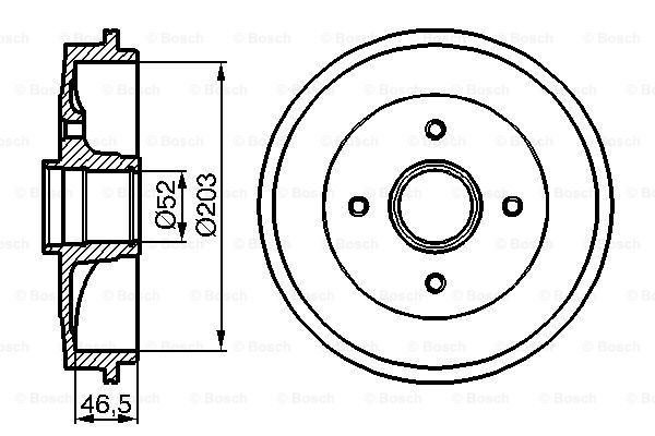 BOSCH 0 986 477 124 Tamburo freno-Tamburo freno-Ricambi Euro