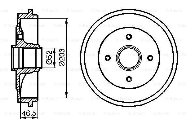 BOSCH 0 986 477 127 Tamburo freno-Tamburo freno-Ricambi Euro