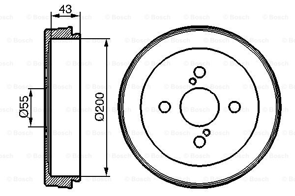 BOSCH 0 986 477 138 Tamburo freno-Tamburo freno-Ricambi Euro