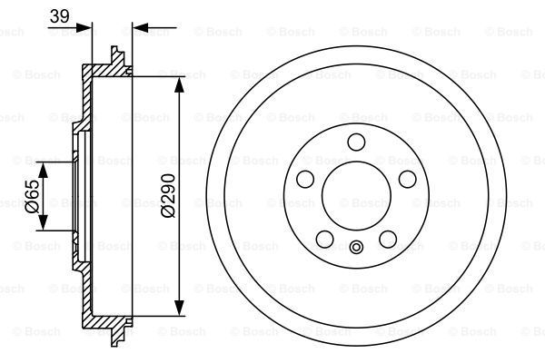 BOSCH 0 986 477 152 Tamburo freno-Tamburo freno-Ricambi Euro