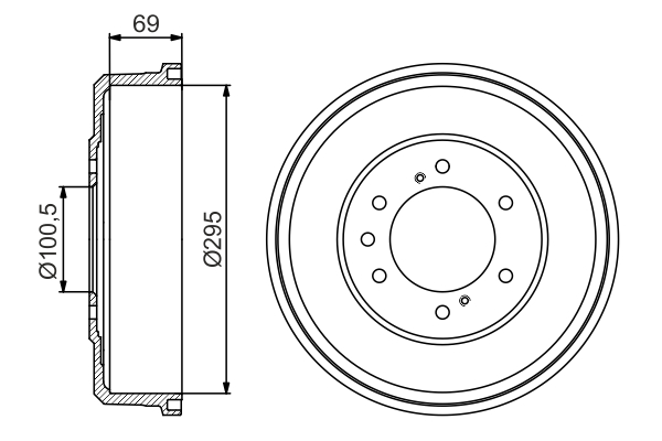 BOSCH 0 986 477 165 Tamburo freno-Tamburo freno-Ricambi Euro