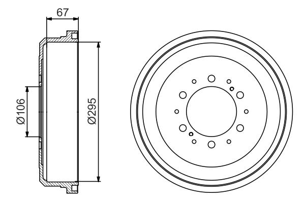 BOSCH 0 986 477 167 Tamburo freno-Tamburo freno-Ricambi Euro