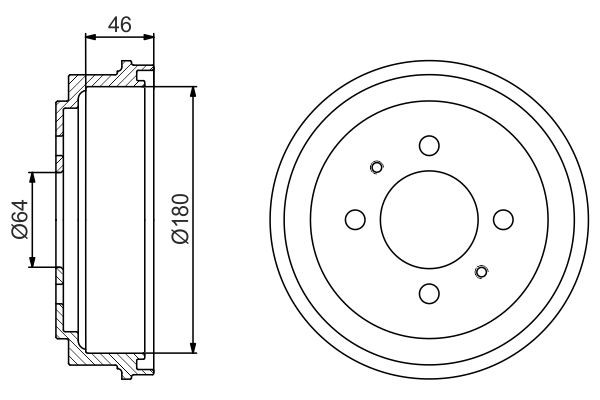 BOSCH 0 986 477 186 Tamburo freno-Tamburo freno-Ricambi Euro