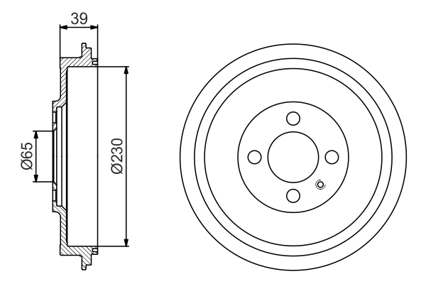 BOSCH 0 986 477 194 Tamburo freno-Tamburo freno-Ricambi Euro