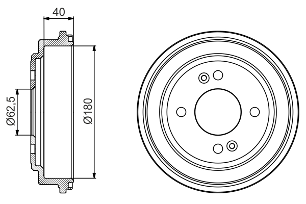 BOSCH 0 986 477 216 Tamburo freno-Tamburo freno-Ricambi Euro