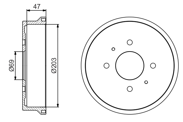 BOSCH 0 986 477 235 Tamburo freno-Tamburo freno-Ricambi Euro