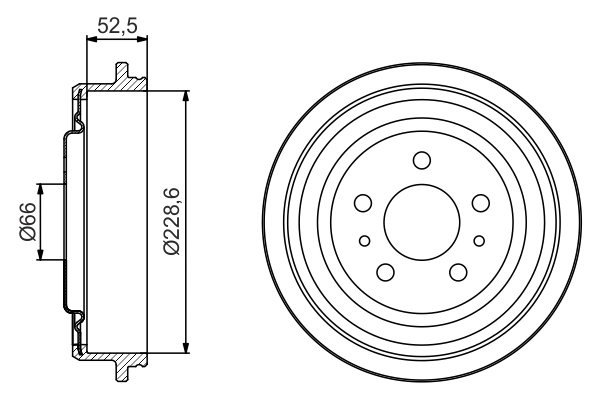 BOSCH 0 986 477 248 Tamburo freno-Tamburo freno-Ricambi Euro