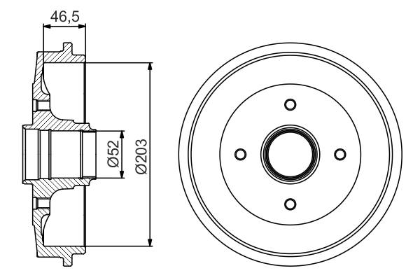 BOSCH 0 986 477 253 Tamburo freno-Tamburo freno-Ricambi Euro