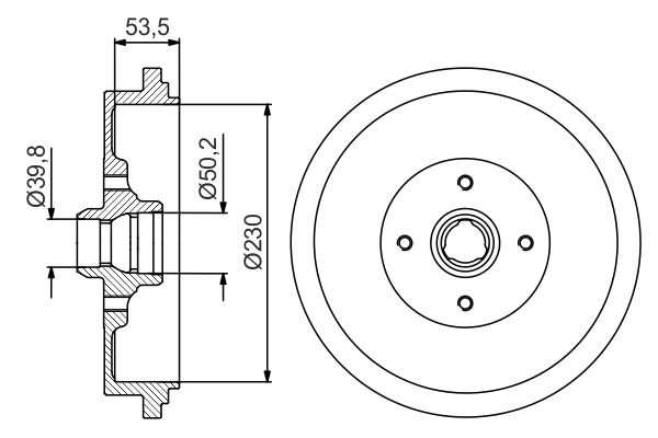 BOSCH 0 986 477 257 Tamburo freno-Tamburo freno-Ricambi Euro