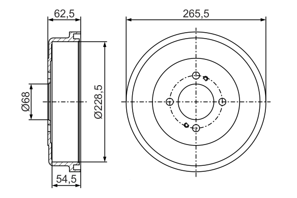 BOSCH 0 986 477 272 Tamburo freno-Tamburo freno-Ricambi Euro