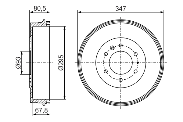 BOSCH 0 986 477 280 Tamburo freno-Tamburo freno-Ricambi Euro