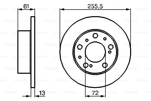 BOSCH 0 986 478 067 Discofreno-Discofreno-Ricambi Euro