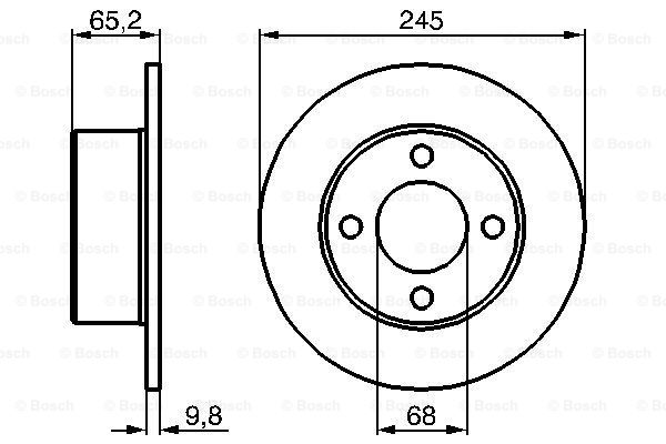 BOSCH 0 986 478 073 Discofreno-Discofreno-Ricambi Euro