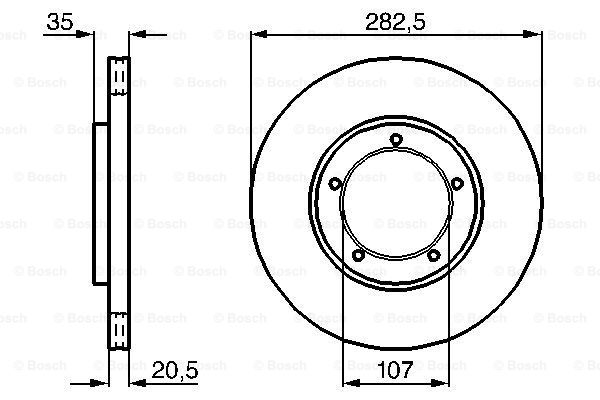 BOSCH 0 986 478 097 Discofreno-Discofreno-Ricambi Euro