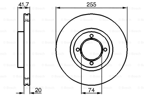 BOSCH 0 986 478 106 Brake Disc