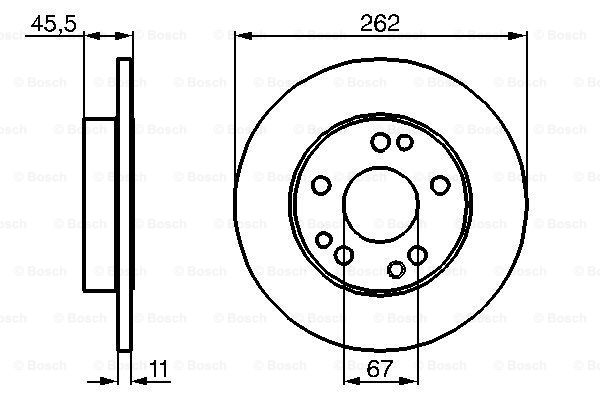 BOSCH 0 986 478 114 Discofreno-Discofreno-Ricambi Euro