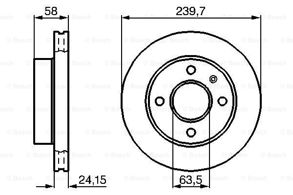 BOSCH 0 986 478 148 Discofreno-Discofreno-Ricambi Euro