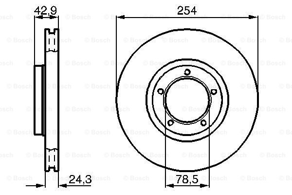 BOSCH 0 986 478 160 Discofreno-Discofreno-Ricambi Euro