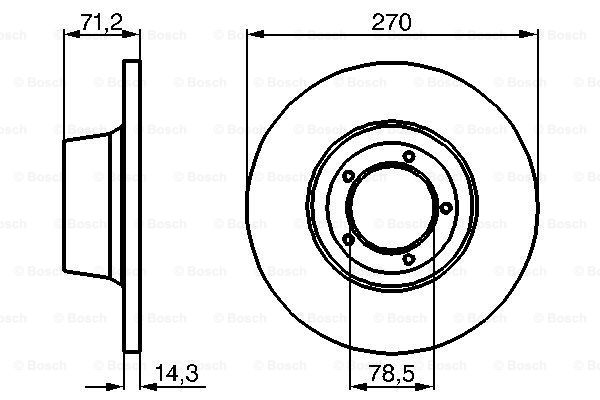 BOSCH 0 986 478 190 Discofreno-Discofreno-Ricambi Euro